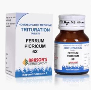 BAKSON Ferrum picricum 6X(100 TABLETS)