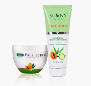 SUNNY FACE SCRUB (With Aloevera, Cucumber & Papaya)