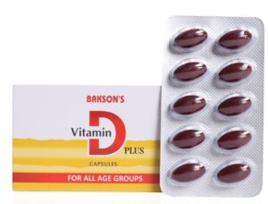 BAKSON VITAMIN D PLUS TABLETS & CAPSULES(50 capsules)